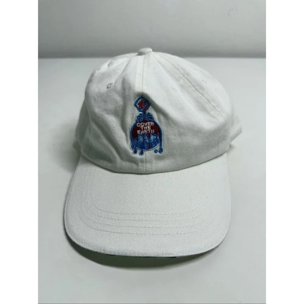 Port Authority WhiteβCotton Hat Adjustable Strap One Size Adult